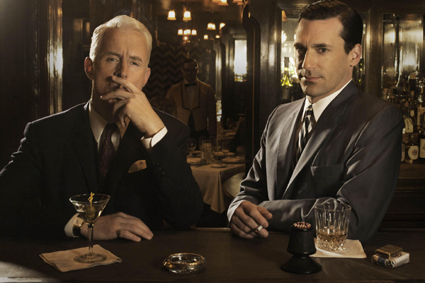 Roger Sterling (John Slattery) and Don Draper (Jon Hamm) in Mad Men