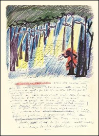 Desenho de Fellini