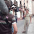 Charlie shooting in the streets of Granada