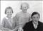 Mabel (centre) with her sister Violet and their young foster brother Geroge Warrington - 1956