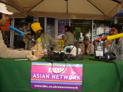 Diamond (left) and Rajan (right) discuss 'coconuts' with Nihal