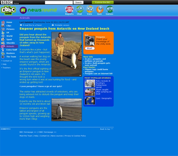 old newsround site