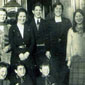 Group photo - the family all together. Rose is second on the right