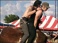 a mechanical bull