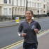 Rachel breezes by the finish line