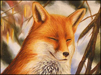 Detail from The Fox by Iain Will