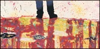 Detail from Reflection by Peter Doig
