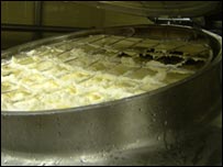 Cream in storage