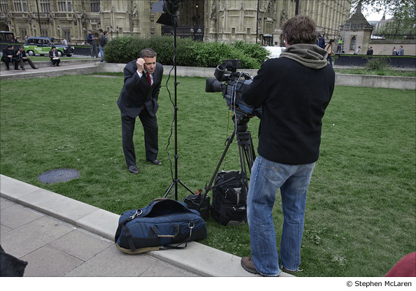A TV crew