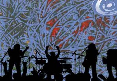 Soundwaves silhouette