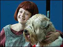 Annie with her dog