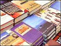 Piles of books