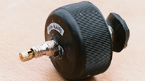 Close-up of the cap and valve for the squish bottle