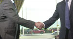 Shaking hands