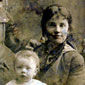 Margaret's grandparents with her father Richard James Baxter as a baby