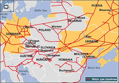Ţările care depind de gazul furnizat de Rusia