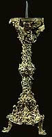 Photograph showing a bronze candlestick produced for Gloucester Cathedral in c.1110