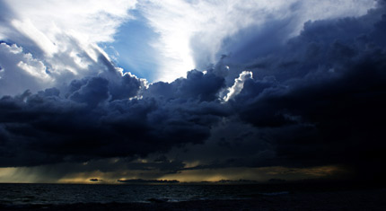 Angry sea