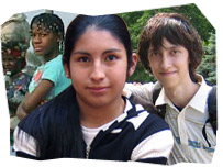 Three teenagers