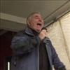 Hugo Duncan on stage at the Ballyclare OB