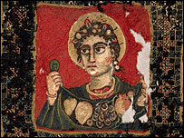 Autumn, embroidered panel, 4th century