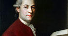 Carlo Artaria who published over 300 of Haydn's works including keyboard sonatas and string quartets. 1780 painting by Josef Kreutzinger