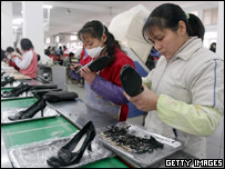 中国工厂女工