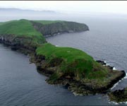 Aerial picture of The Shiants