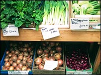 Organic vegetables