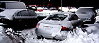 car stuck in snow