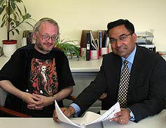 Peter Relton with Raj Persaud