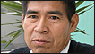Santiago Manuin - injured in clashes between indigenous people and police in Peru