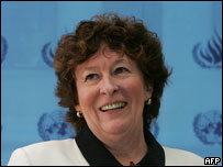 Bà Louise Arbour, trưởng cao uỷ nhân quyền Liên Hợp Quốc