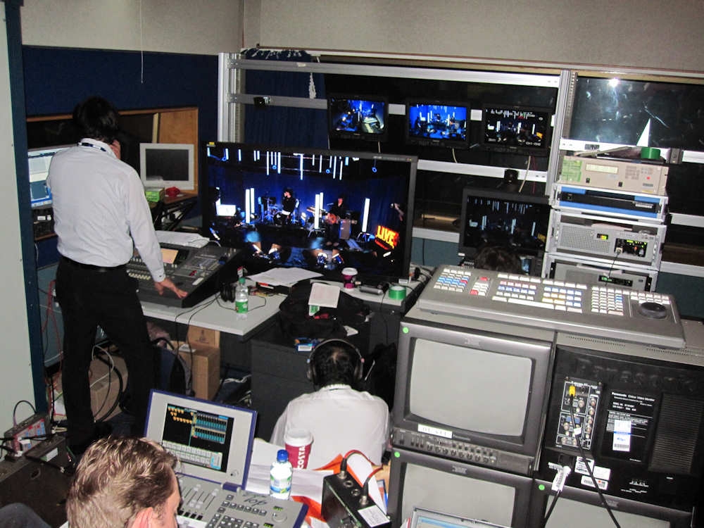BBC Control Room during super hi vision trial