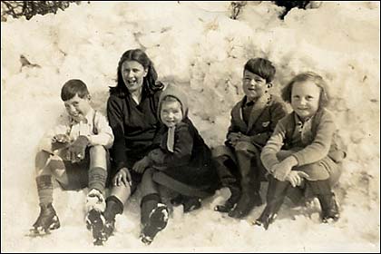 In the snow