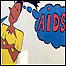 Namibijská kresba varující před nemocí AIDS
