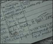 The guest book