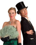 Mat Fraser and Anna Winslet in a skit of 'My Fair Lady' from 'Thalidomide!! A Musical'
