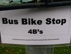 Bus stop sign