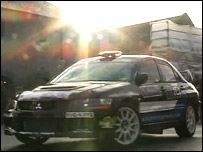 Rally car