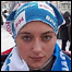 Demonstrantka v Kyjevě