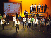 A cast of 40