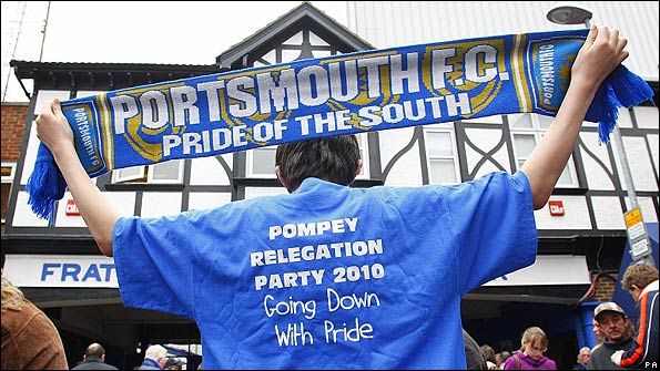 Portsmouth fans prepare for life in the Championship