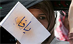 Woman with flag