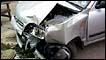 A crashed car