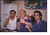 Victor, Dan and a friend of the family 