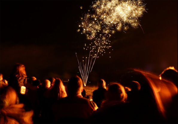 Fireworks in Oxford, photo by Eleanor Laxton