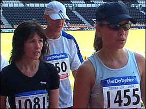 At the finish line