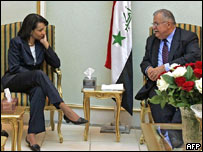 Rice ve Talabani
