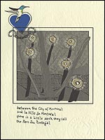 One of Leonard Cohen's artworks